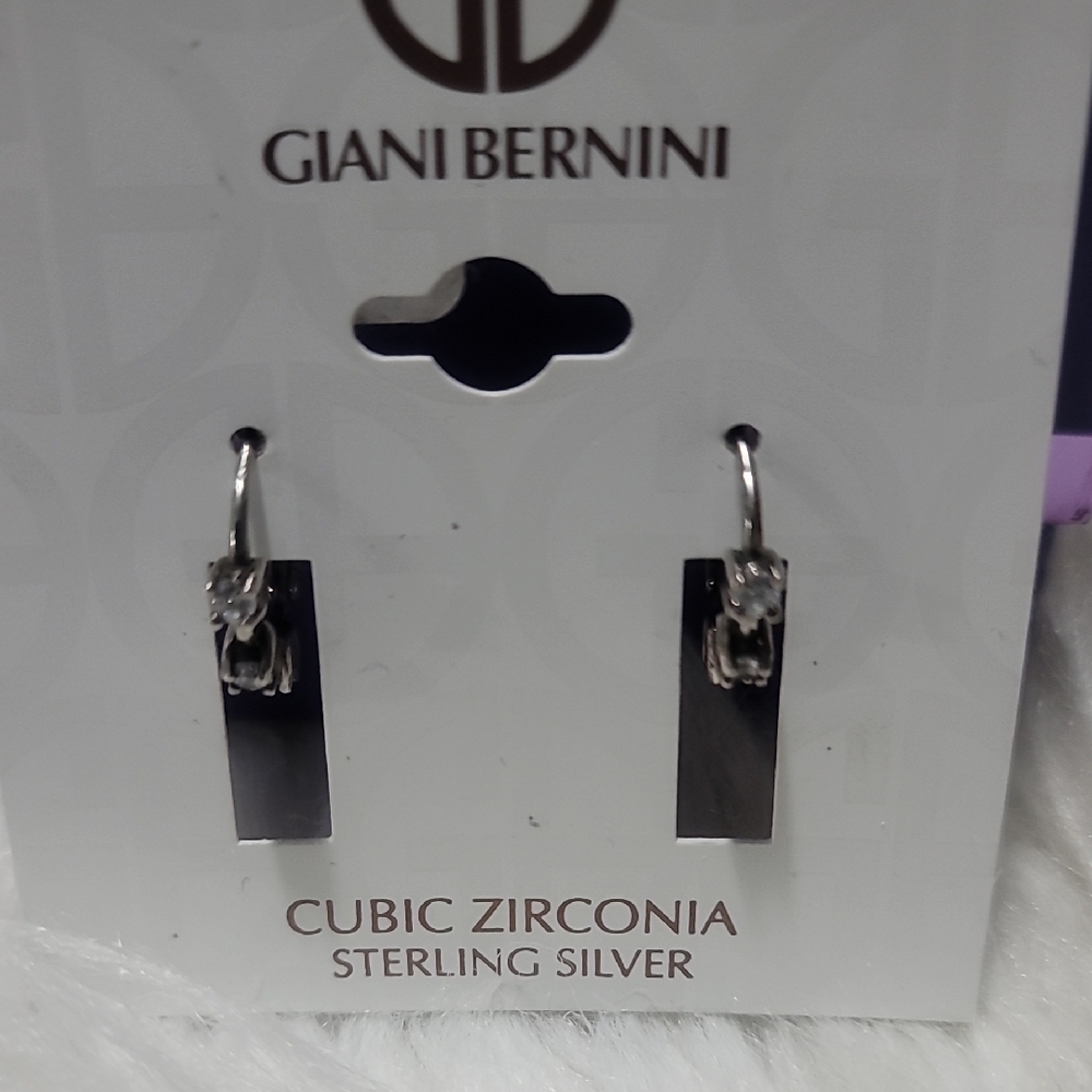 Giani Bernini Silver Cubic Zirconia Earrings